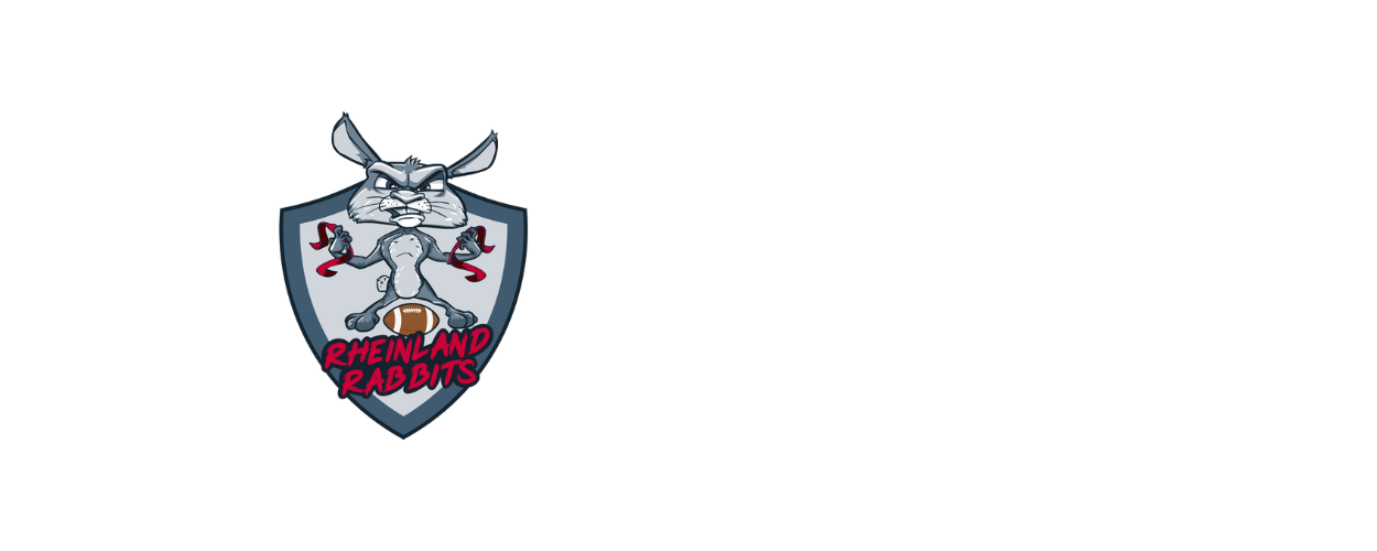 Header mit Rheinland Rabbits Logo und dem Zusatz "Flag Football"