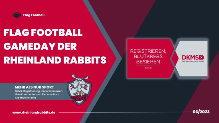 Erlebe den spannenden Flag Football Gameday der Rheinland Rabbits!